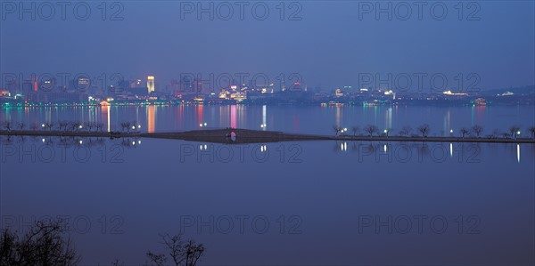 Panorama over a city, China