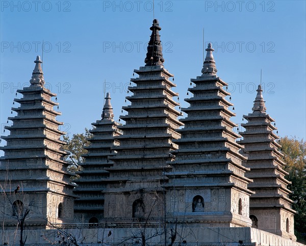 Temple des cinq Pagodes, Chine