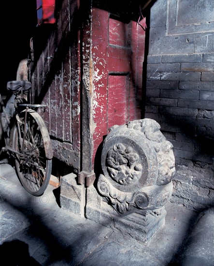 Porte située dans une ruelle, Pékin, Chine