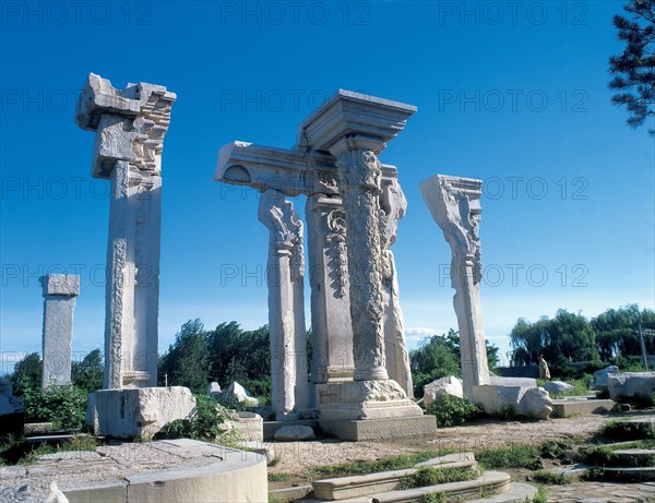 Le parc des ruines du Palais Yuanmingyuan, Chine