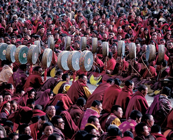 Cérémonie bouddhiste, Chine