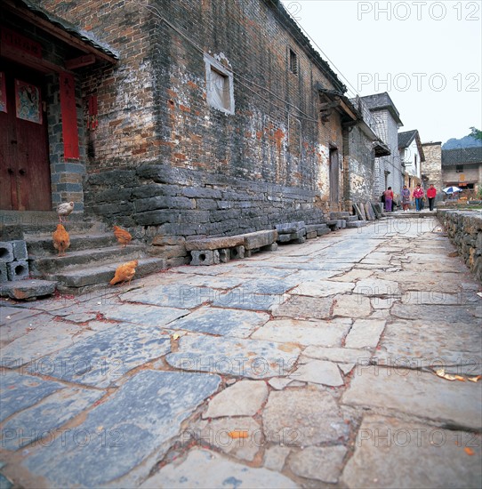 Rue de l'ancienne ville de Huangyao, Chine
