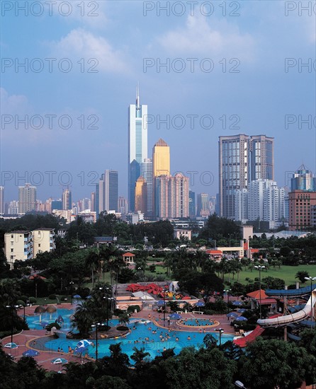 Vue de la Tour Zhongxin, Chine