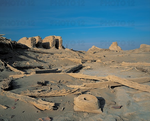 Ruines du site de Loulan, Chine