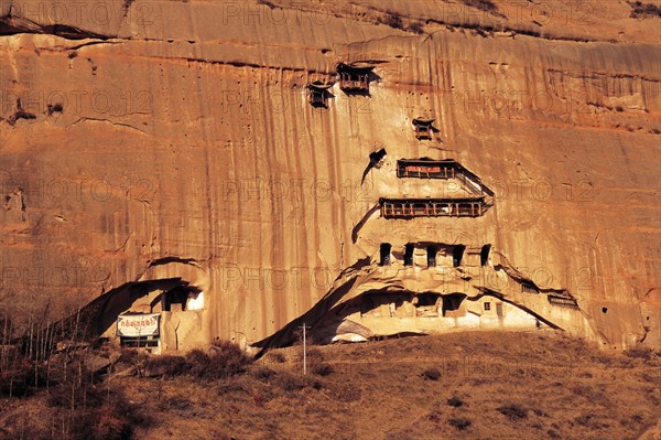 Les grottes Matisi près de Zhangye, Gansu