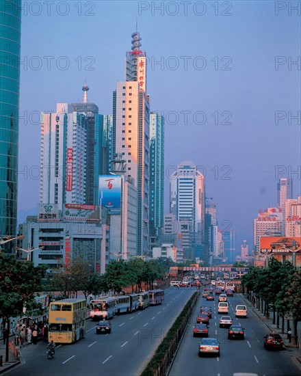 Shennan road of Shenzhen, China