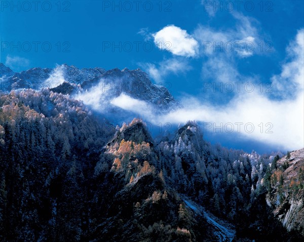 Shuangqiao valley in Xiaojing, Sichuan, China