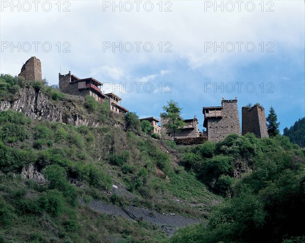 Dwelling house lived by Qing ethnic in Taoping, Sichuan, China