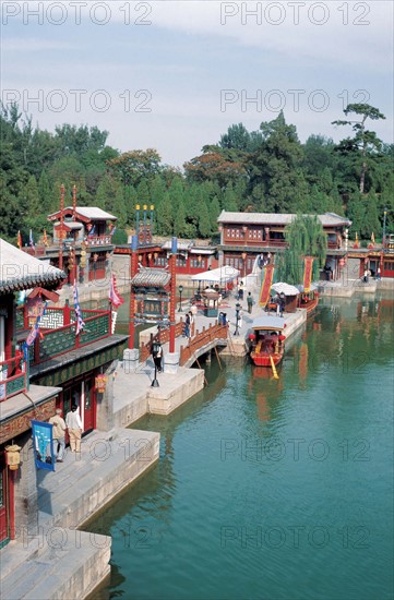 Suzhou Street in the Summer Palace,Beijing,China