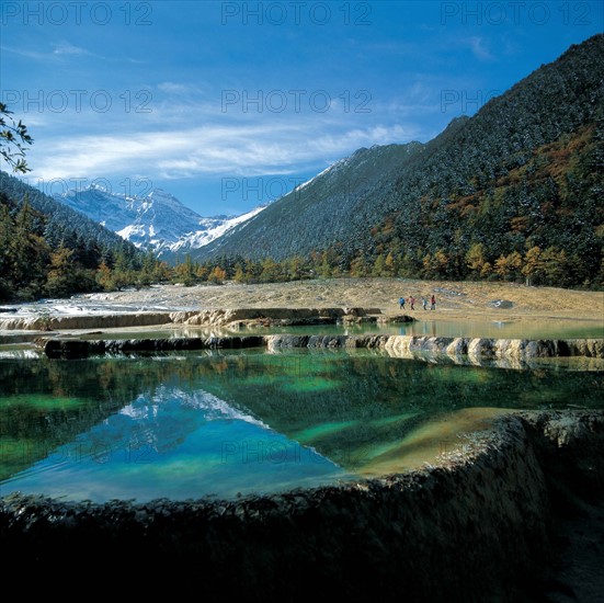 Huanglong Natural Preserve in Sichuan, China