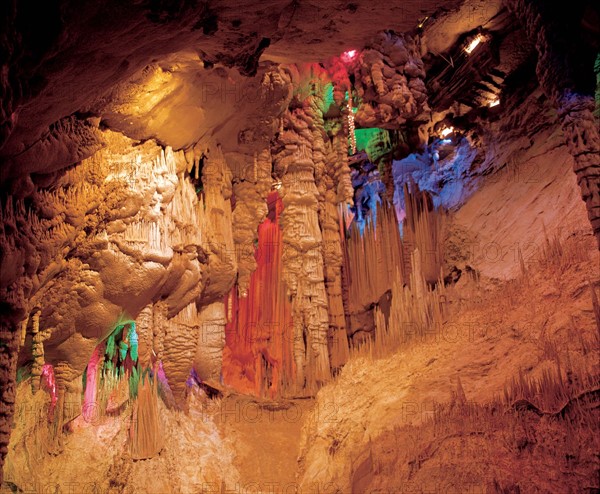 Eroded cave in Guizhou, China