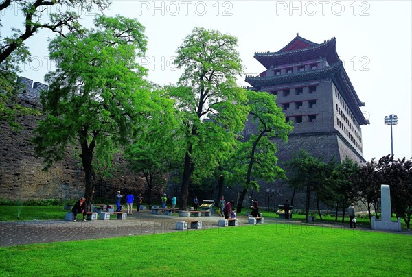 Southeast Corner Tower of the ruins of the Ming Dynasty City Wall,Beijing,China