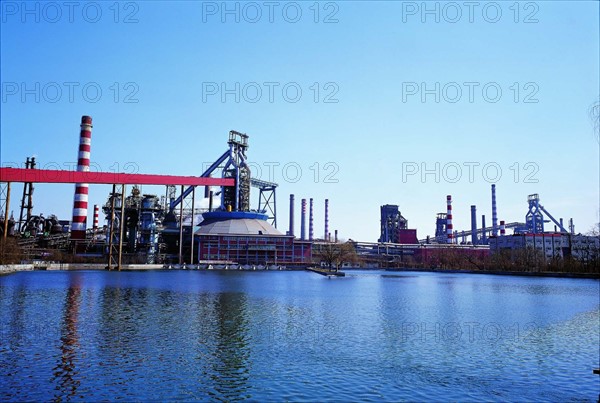 The most famous heavy industry Shougang Group's factory in Beijing,China