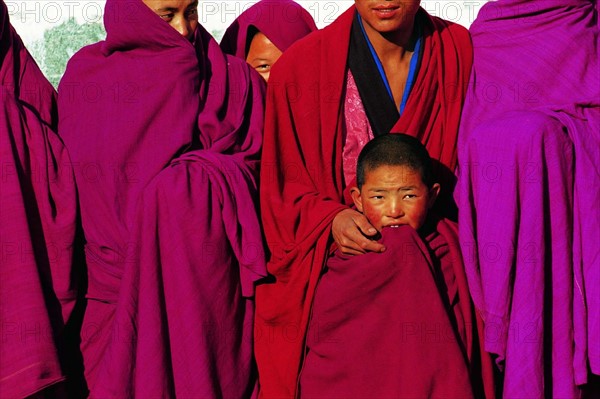 Lamas of Lanmu Temple,Gansu Province,China