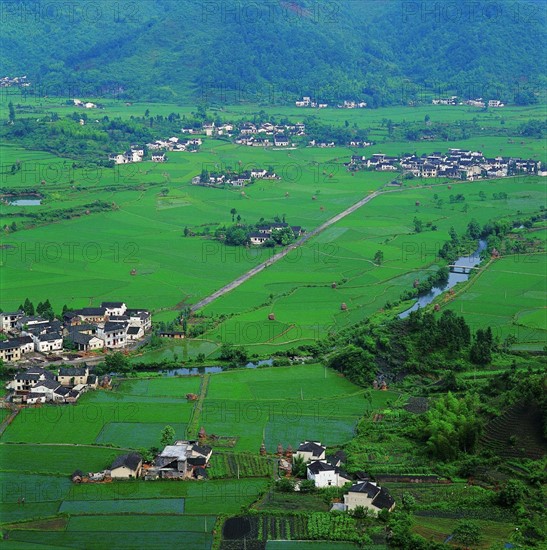 The village of Kecun Village,Yixian County,Anhui Province,China