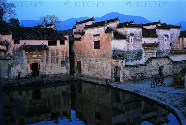 The residence beside the Moon Pool of Hongcun Village,Yixian County,Anhui Province,China