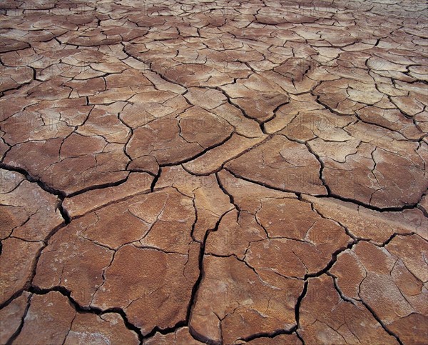 The dry river bed of a part of Yellow River in Gobi,Gansu Province,China