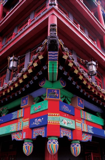 A Qing-Dynasty-archaized building in Shenyang,Liaoning Province,China