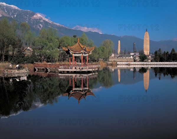 The Three Pagodas of Chong-Sheng Temple?Dali,Yunnan Province,China