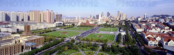 A People's square in Dalian,China