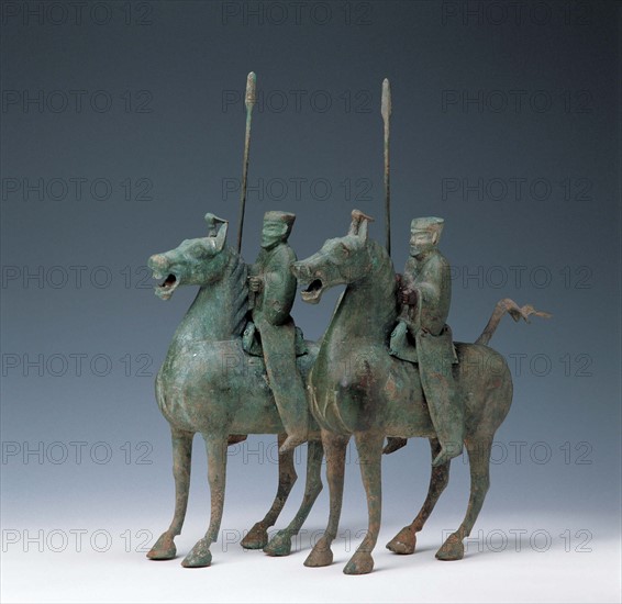 Bronze cavalry with spear, Han Dynasty,China