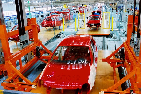 Production line of Shanghai Volkswagen Automotive Company,Shanghai,China