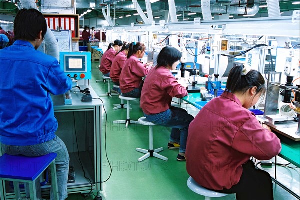 Electronic production line in Zhangjiang,Shanghai,China
