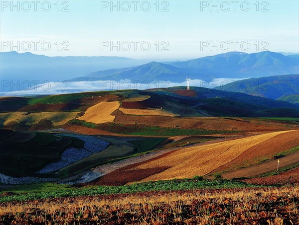 The landscape of Dongchuan,Yunnan Province,China