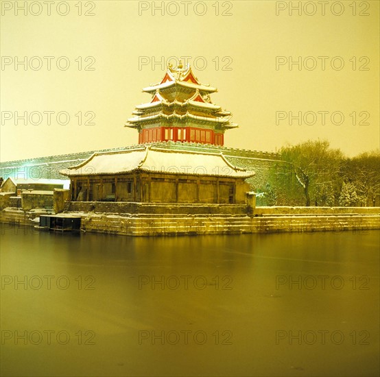 Forbidden City in snow,Beijing,China