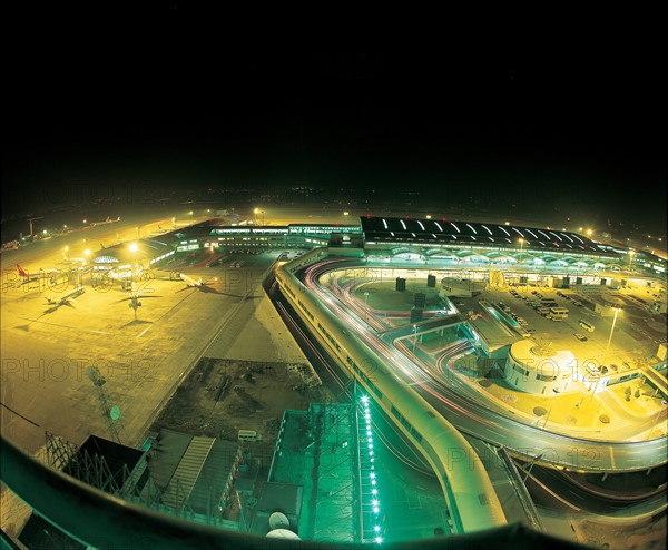 Piste d'atterrissage de l'aéroport de Pékin en Chine