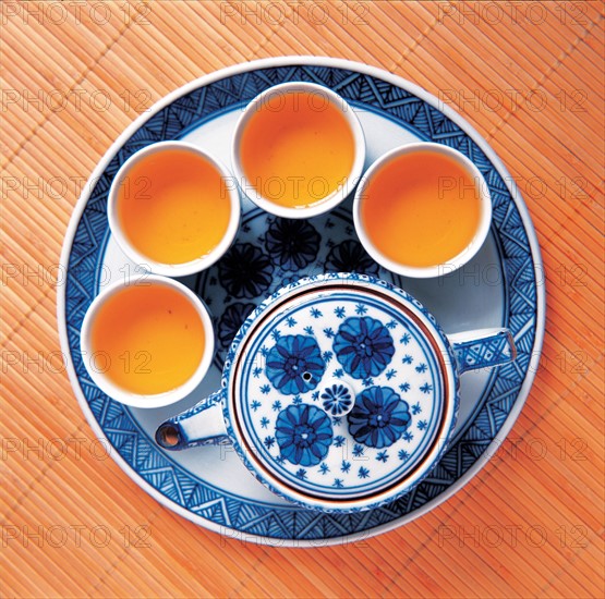 A Chinese tea set