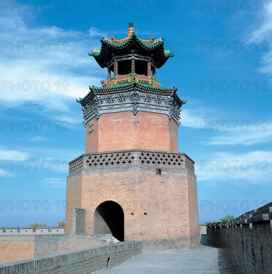 an ancient rampart of Kuixing Building,Pingyao,Shanxi Province,China