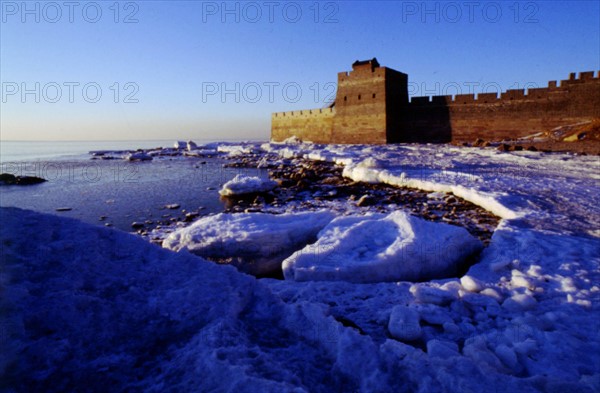 Laolongtou, part of the Great Wall, Shanhaiguan Pass, Beidaihe, Qinhuangdao, Hebei Province, China