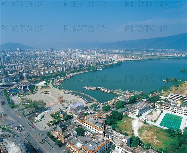 A scene of Xinghu Lake,Zhaoqing,Guangdong Province,China