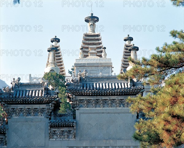 The pagodas at the Biyun Temple,Beijing,China