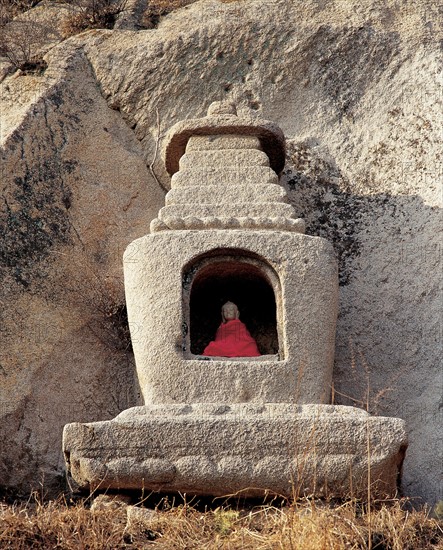 The statue from Geyi Nunnery of Shangfang Temple at Phoenix Hill,Beijing,China