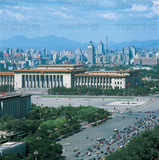 The People's Congress Hall on Tian An Men Square,Beijing,China