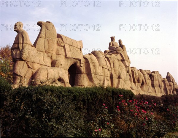 Sculpture of silk road,Xi'an,China