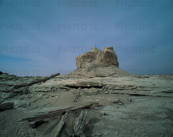 Ruin of pagoda in Lop Nur, Xinjiang,China