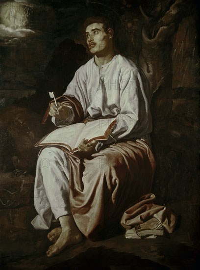 Velázquez, Saint John the Evangelist on the island of Patmos