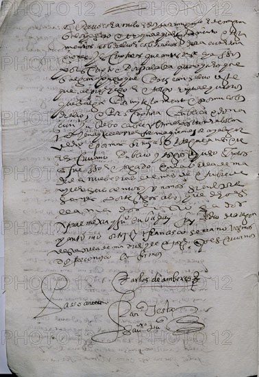 Testament de Carlos de Amberes