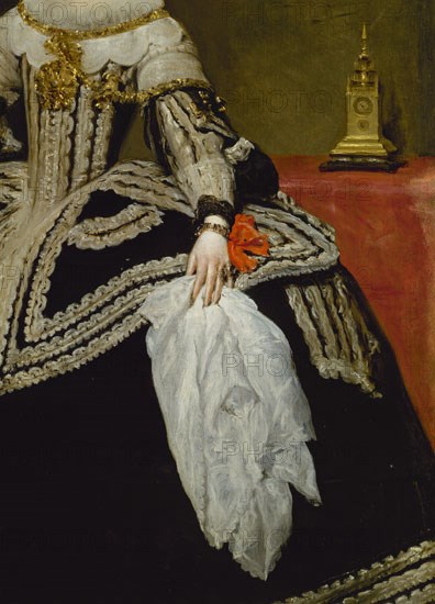 Velázquez, Queen Mariana of Austria (detail)