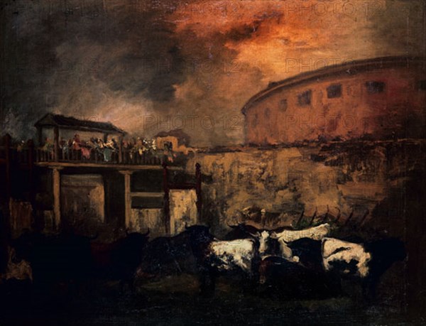Lucas Velázquez, Bulls in the Courtyard