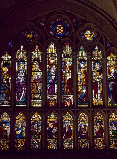 Toledo cathedral stained glass window