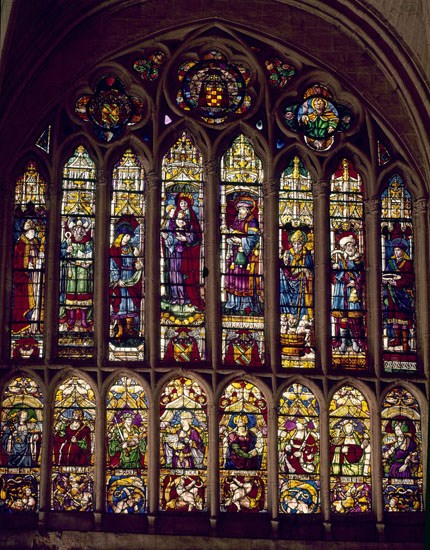 Toledo cathedral stained glass window