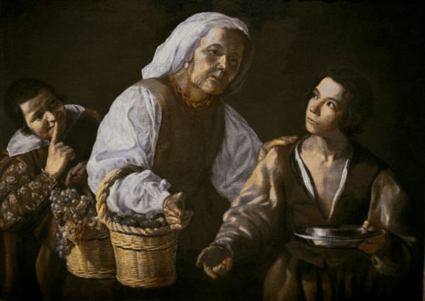 Velázquez, The old fruit merchant