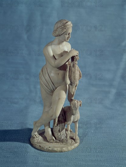 Diana, marble figurine