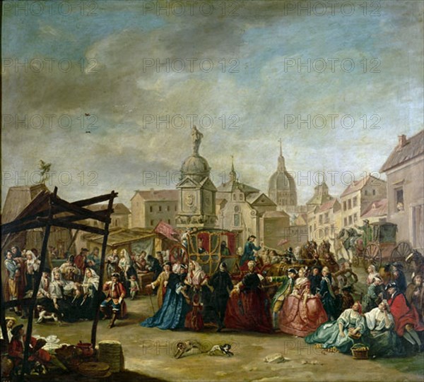 de la Cruz, La feria de Madrid sur la place de la Cebada