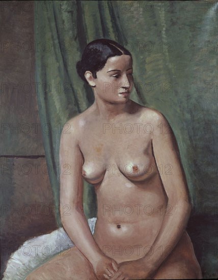 Derain, Female nude in front of green hanging