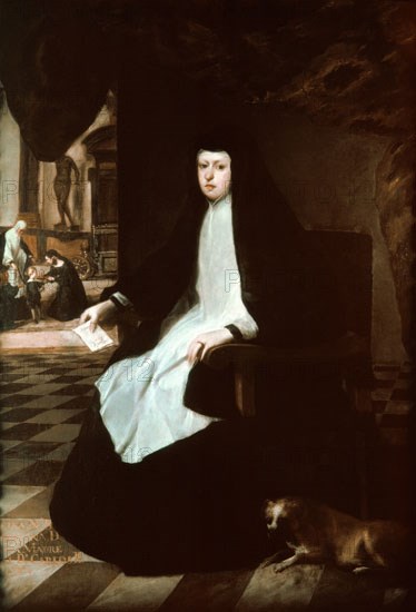 Carreño Miranda, Portrait of Queen Mariana de Austria